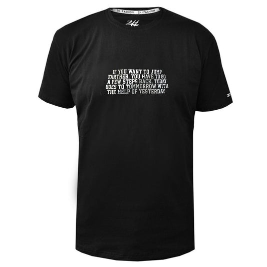 SALE! 2H #88161 Black Printed T-shirt