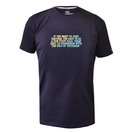SALE! 2H #88161 Navy Printed T-shirt