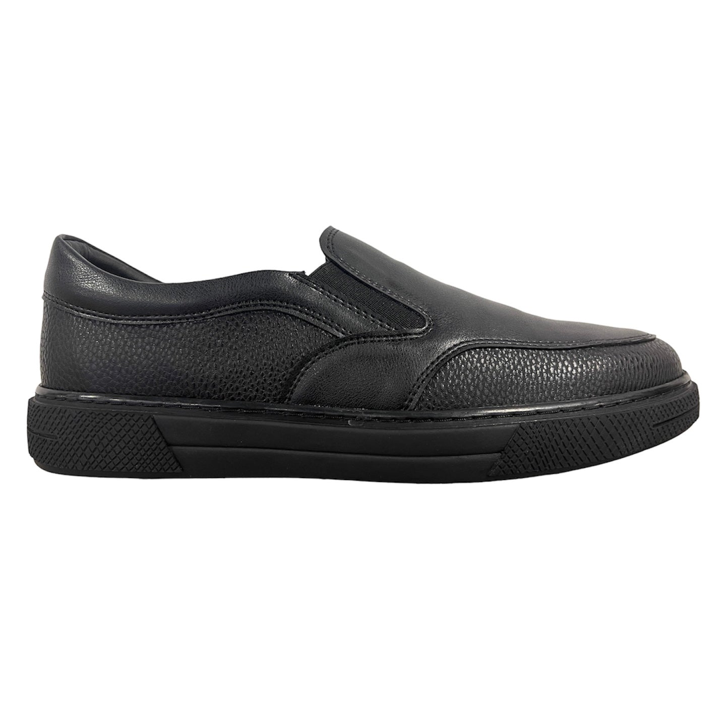 2H #9528 Full Black Casual Shoes