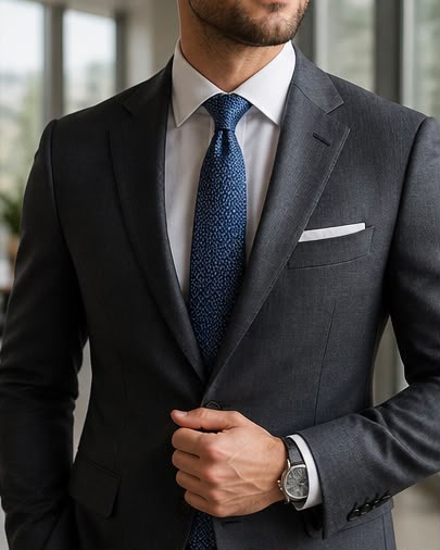 2H Navy Necktie