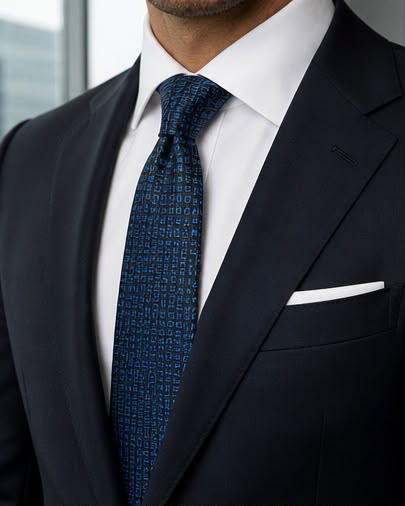 2H Navy Necktie