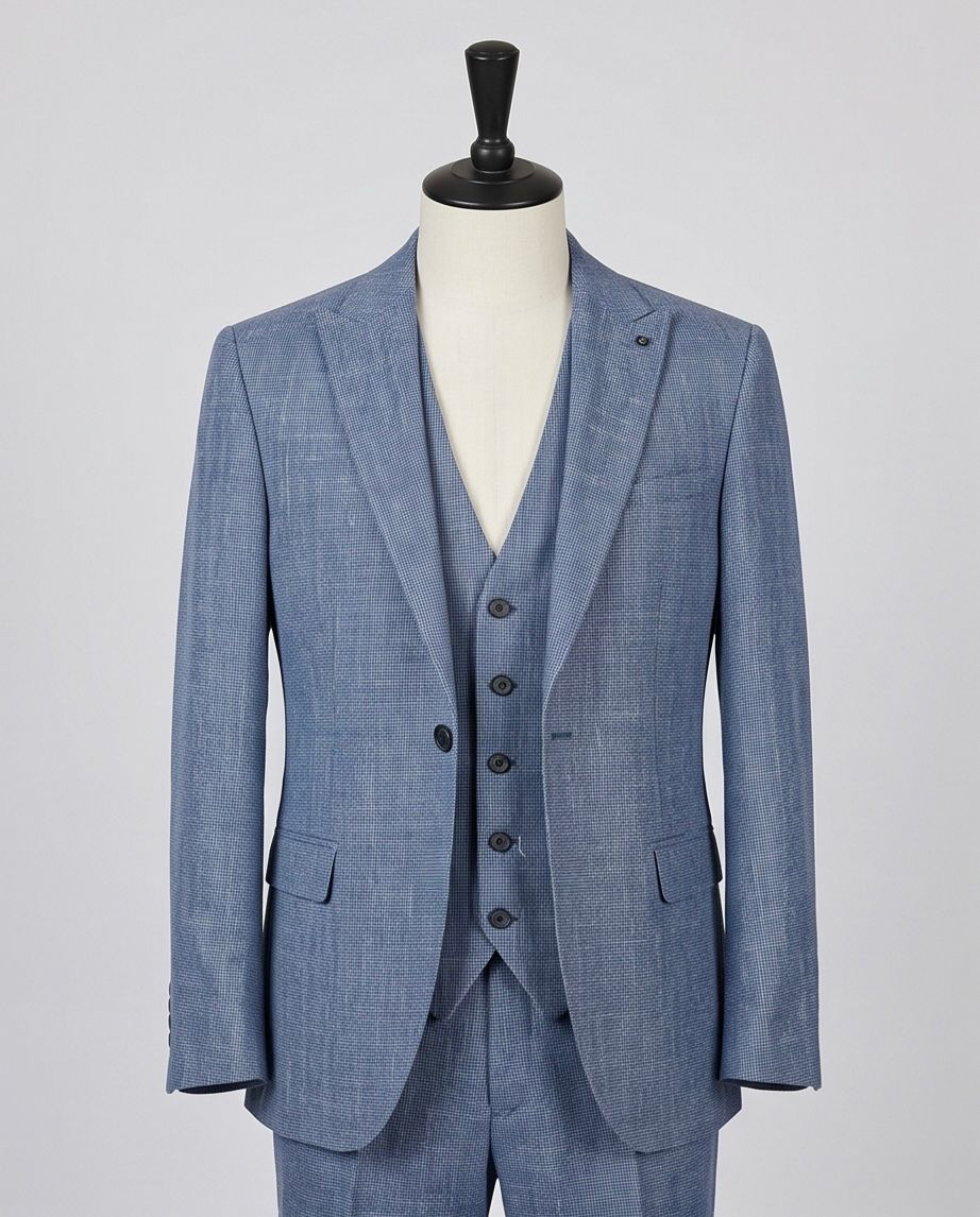 SALE! 2H #1491-2 Blue Casual Suit