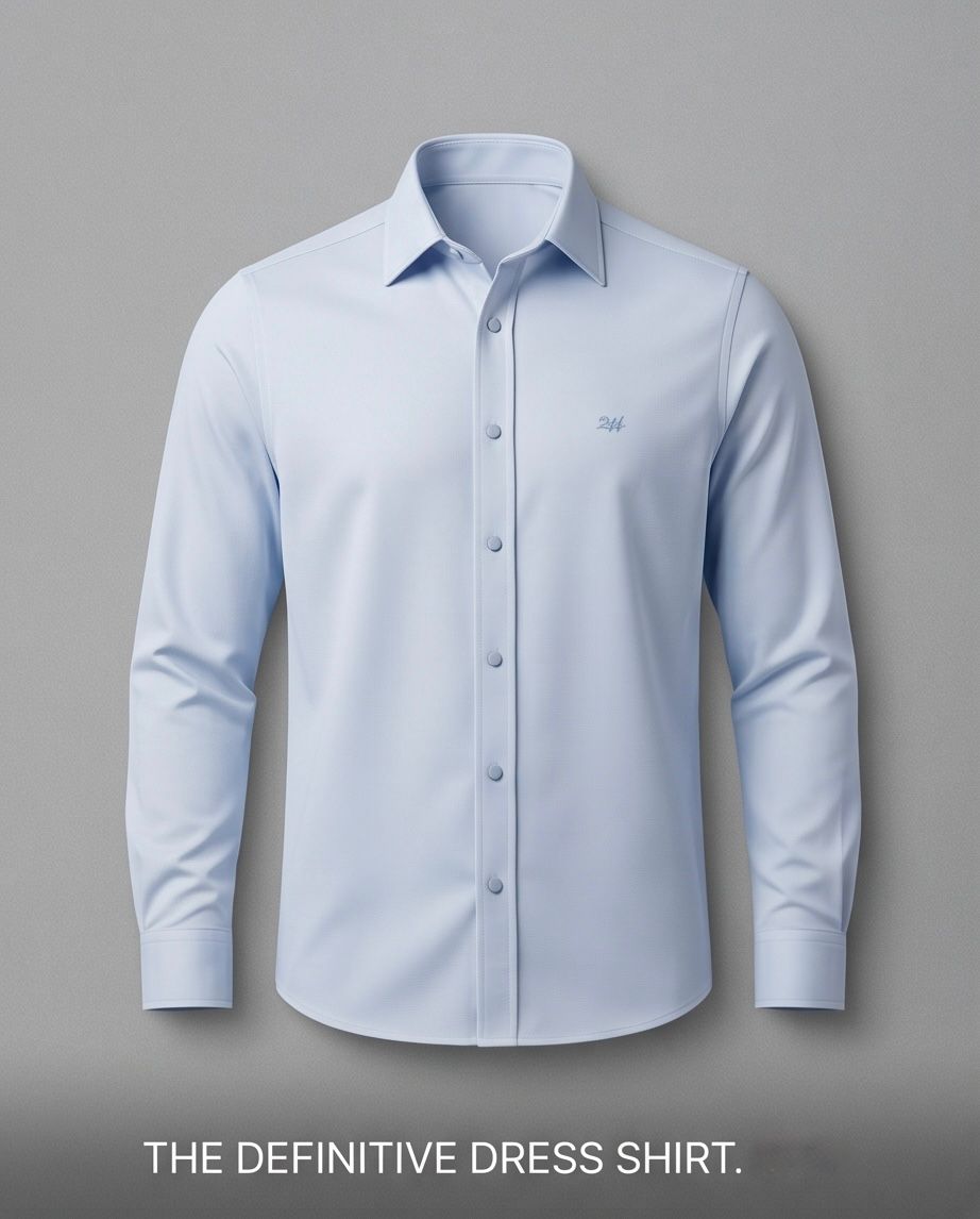 2H Snap Blue Shirt Embossed Full Lycra Regular Fit