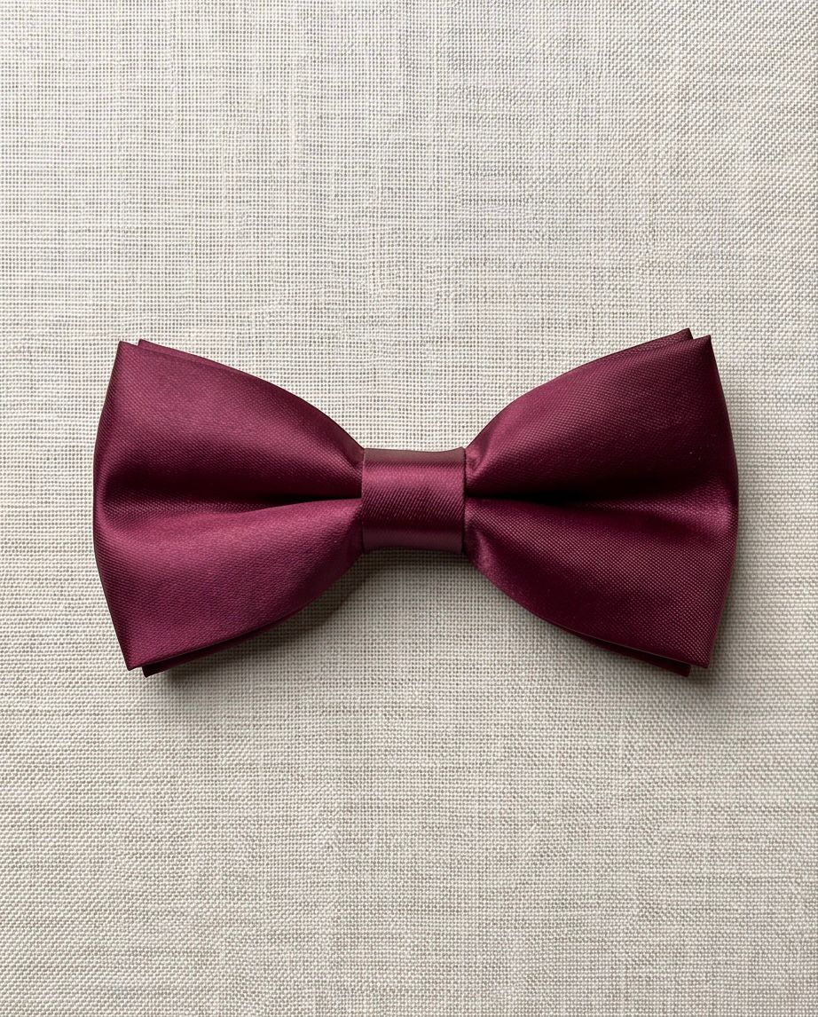 2H Dark Red Bow Tie