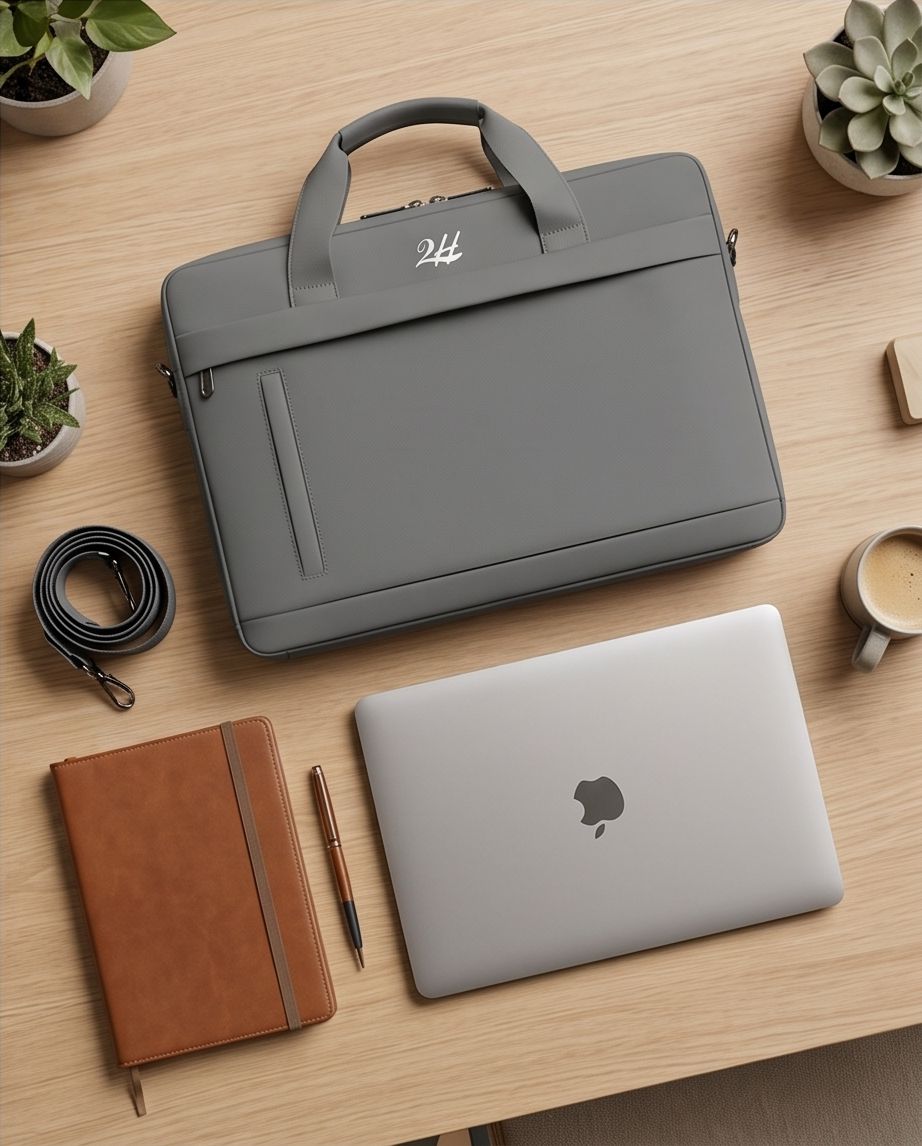 2H Gray Waterproof Laptop Bag