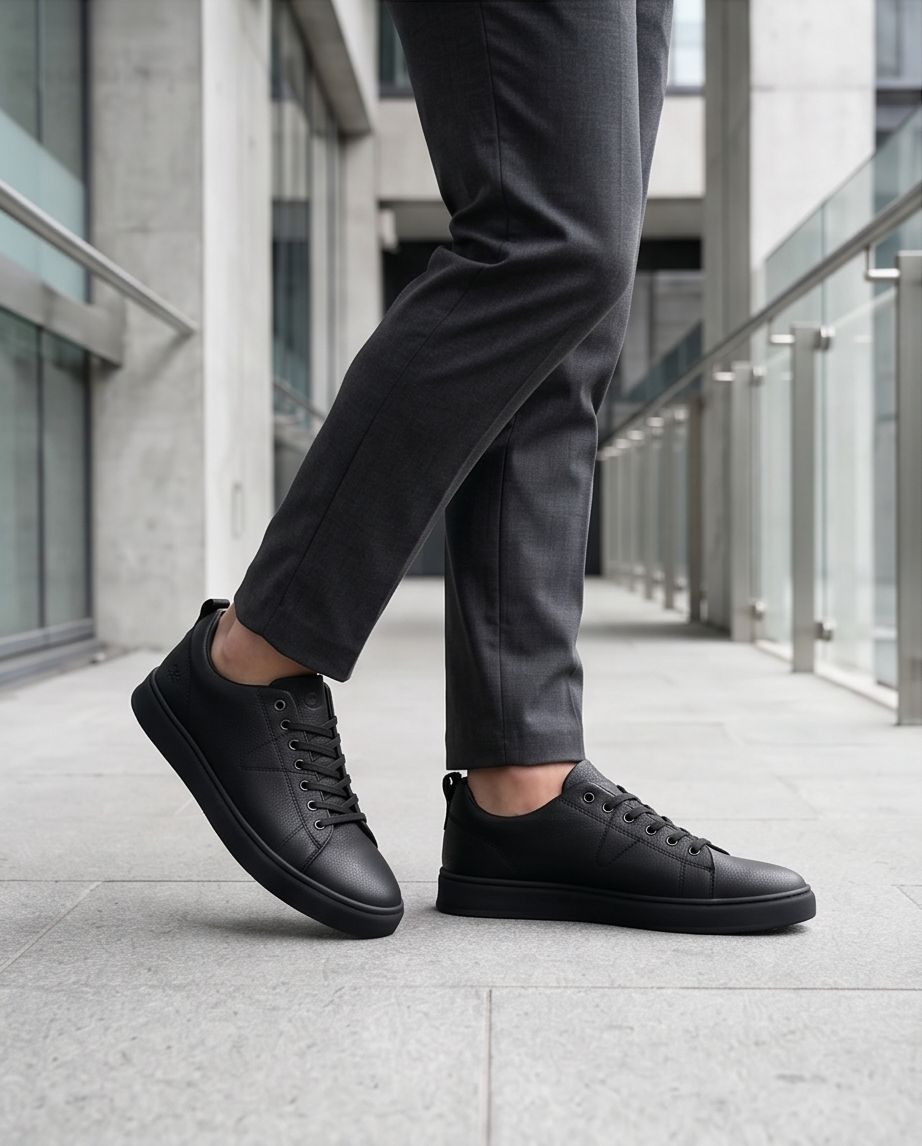 2H #08 Black Casual Shoes