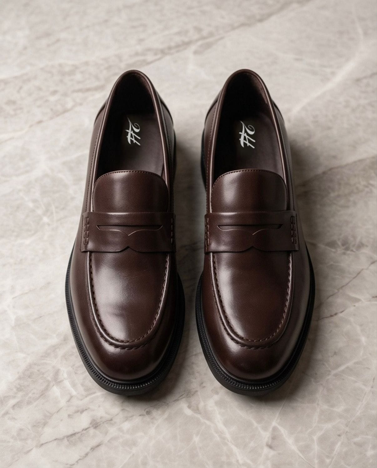2H #1012 1001 1313 Coffee Formal shoes