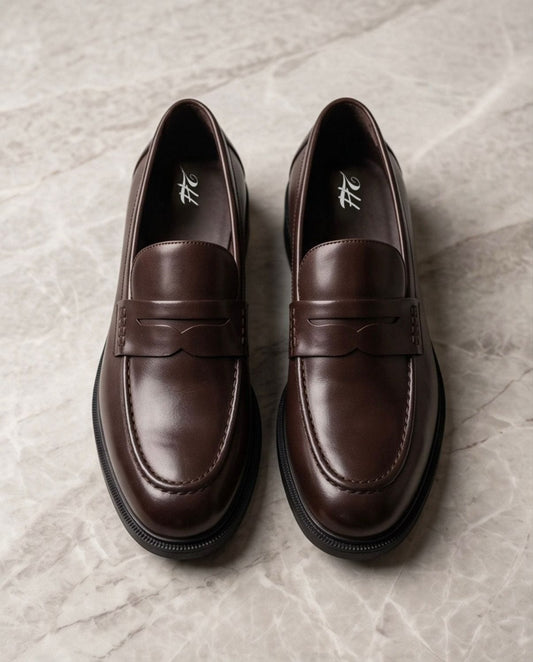 2H #1012 1001 1313 Coffee Formal shoes