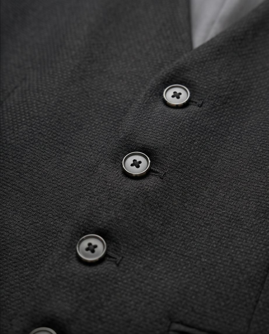 2H Black Embossed Vest