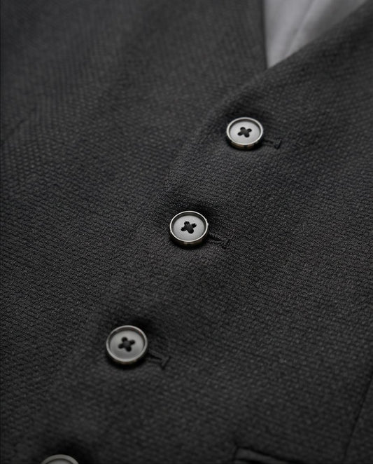 2H Black Embossed Vest