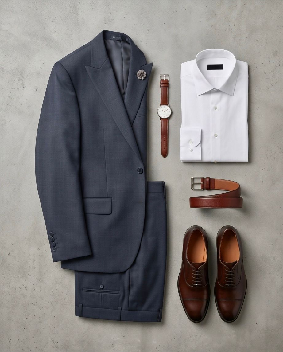 2H #118-03 Navy Casual Suit