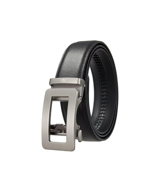 2H Automatic Sliding Buckle Leather Black