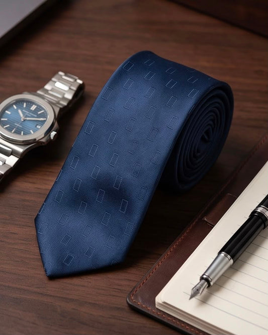 2H Navy Necktie