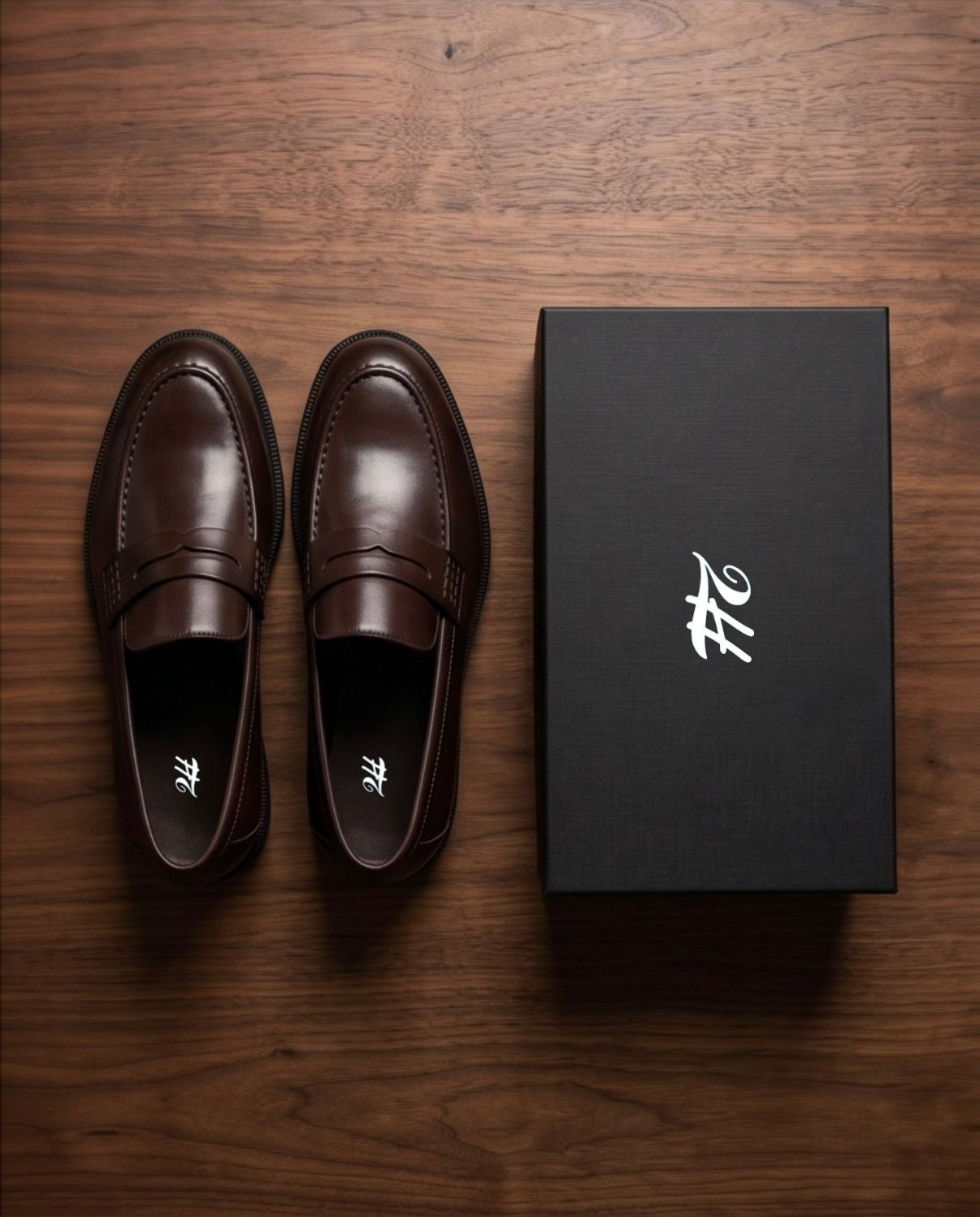 2H #1012 1001 1313 Coffee Formal shoes