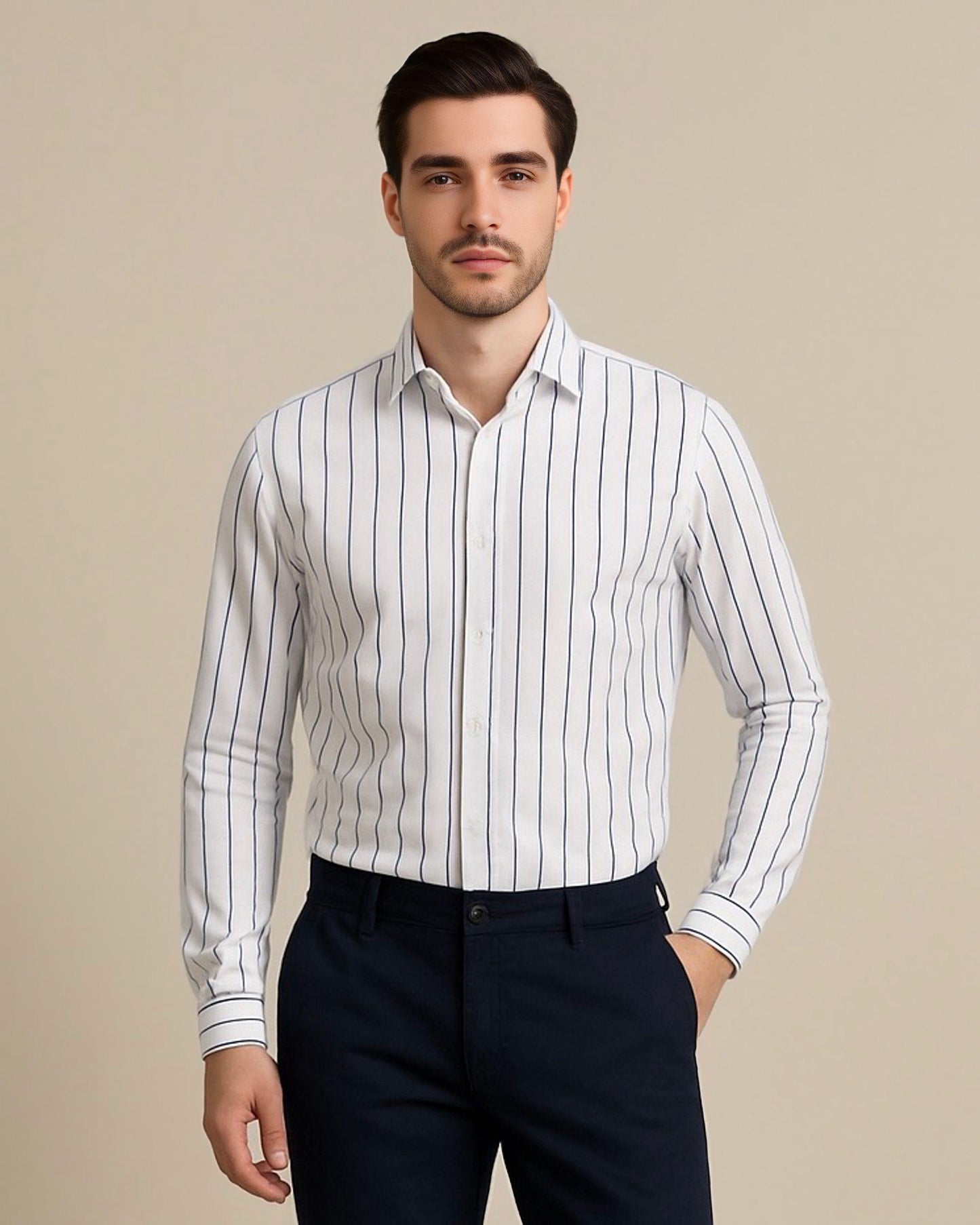 2H #170725 Striped Shirt