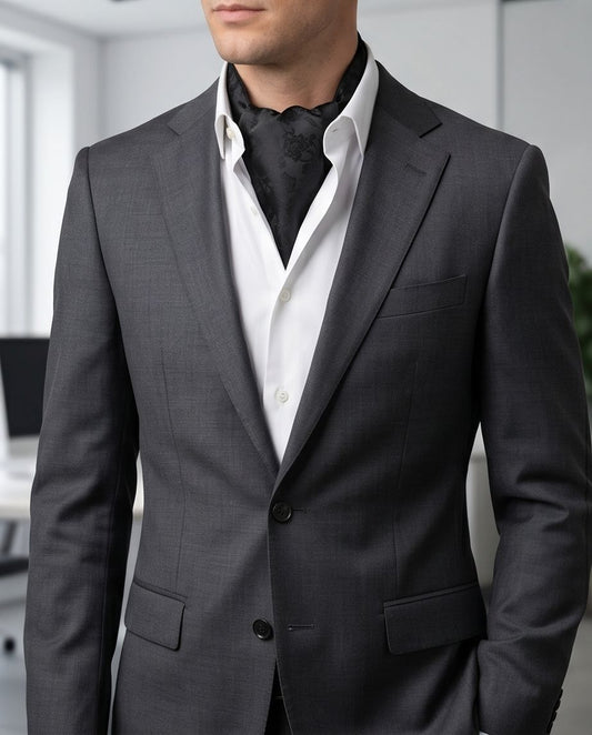 2H Black Foulard