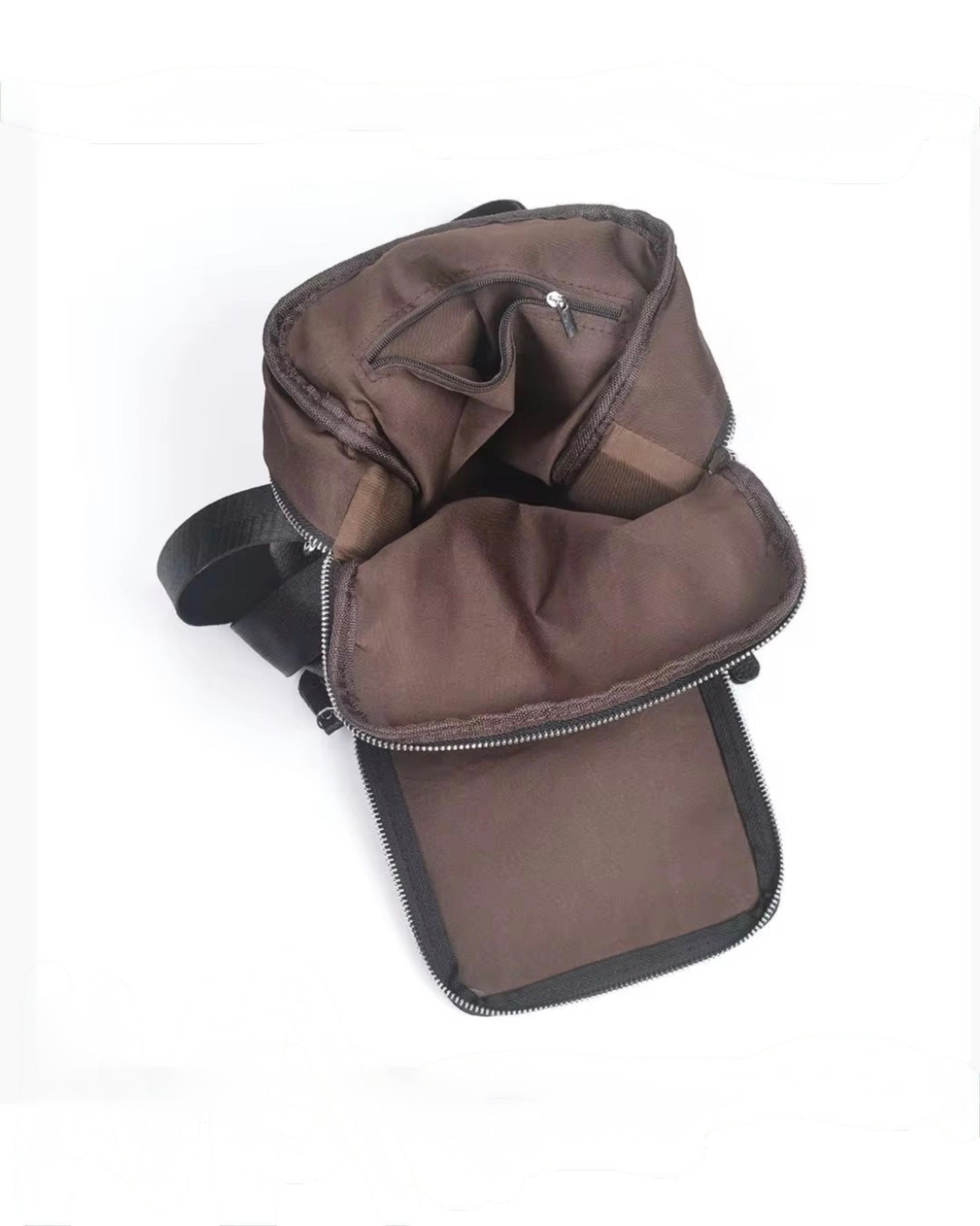 2H Genuine leather Black Shoulder messenger bag