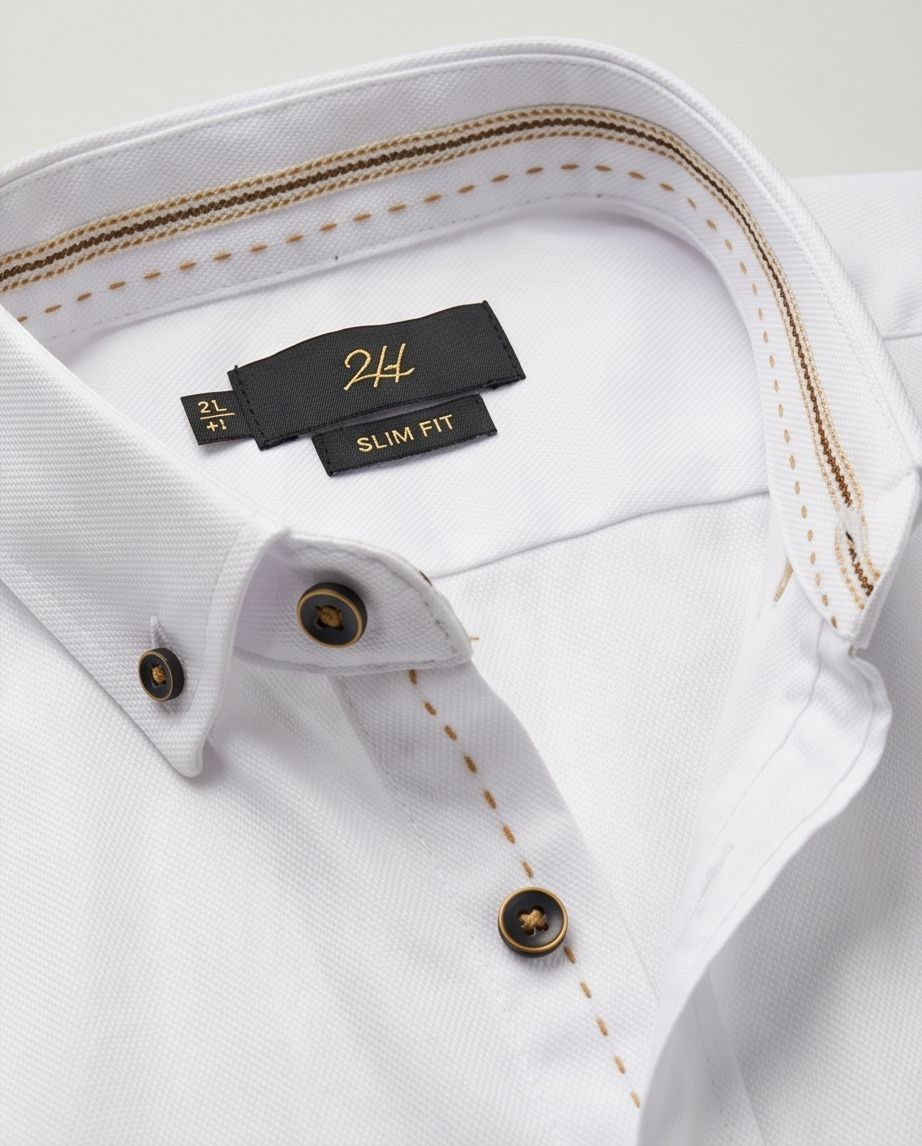 SALE! 2H White Cotton Shirt