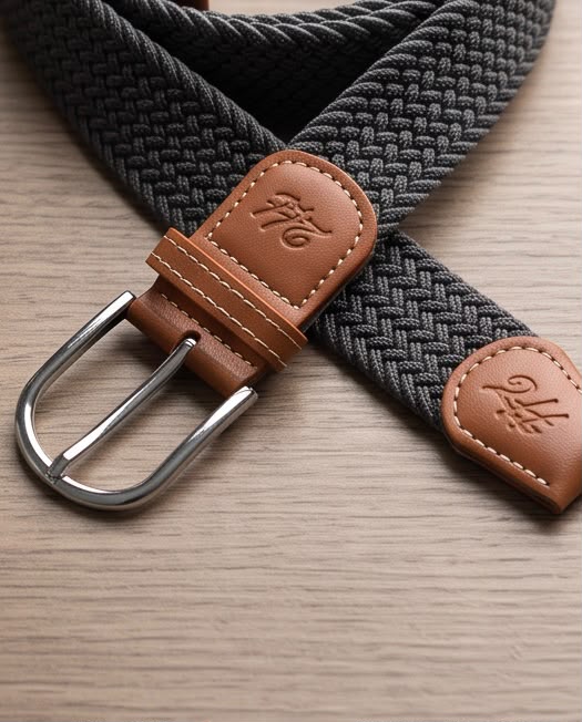 2H Dark Gray Elastic Belt
