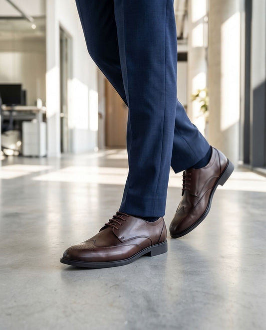 2H #JSL110-2 Coffee Formal Shoes