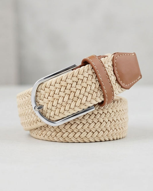 2H Light Beige Elastic Belt