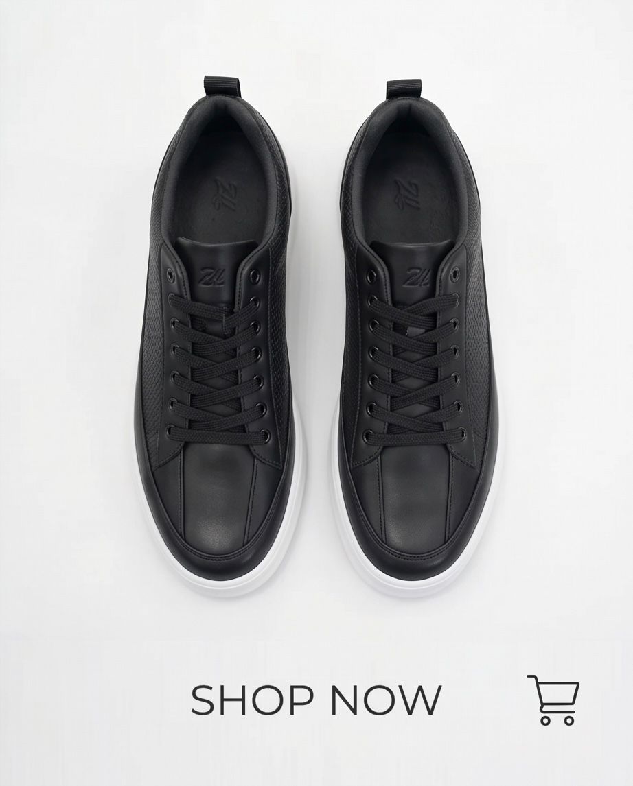2H #09 Black Casual Shoes