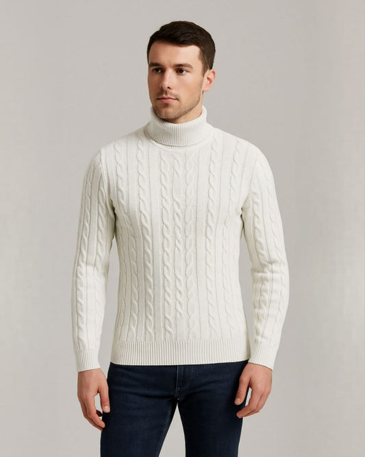 2H #303 High Neck Knitted Sweater
