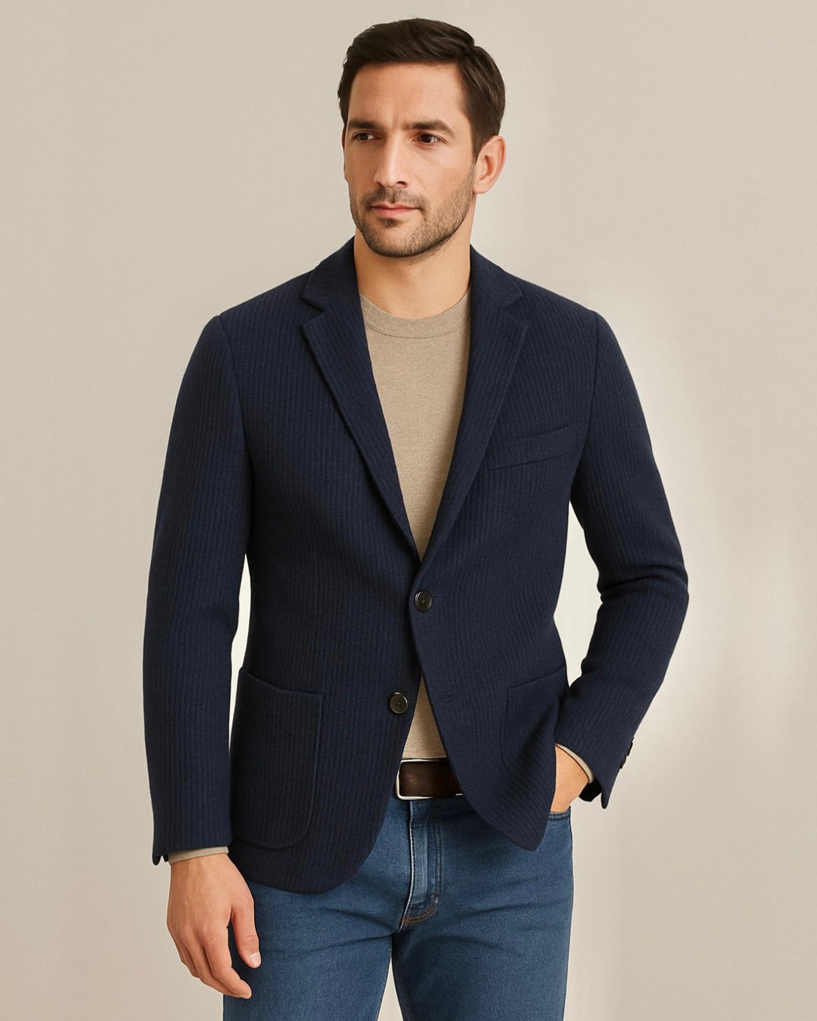 2H #291025 Knitted Blazer