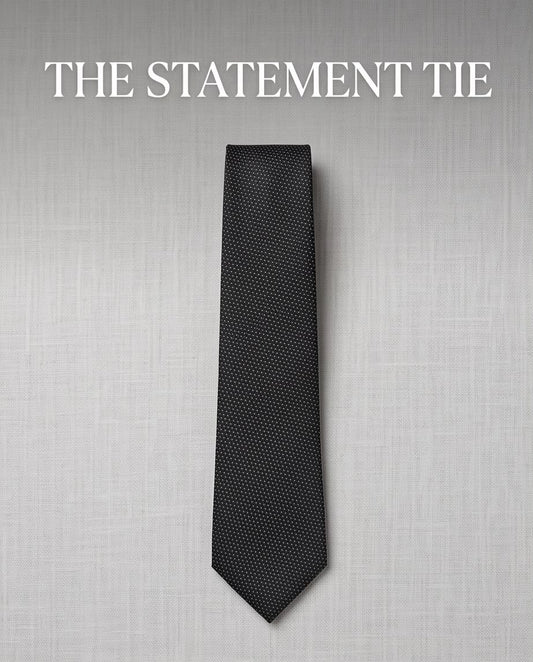 2H Black Necktie