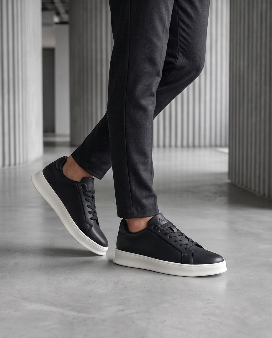 2H #10 Black Casual Shoes