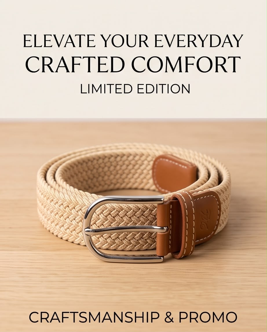 2H Beige Elastic Belt