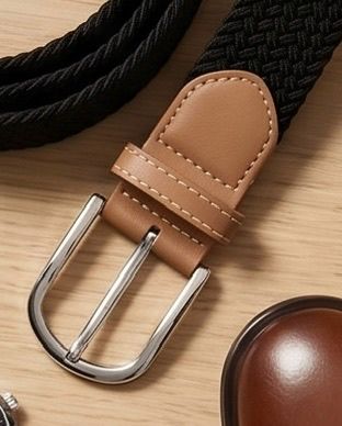 2H Black Elastic Belt