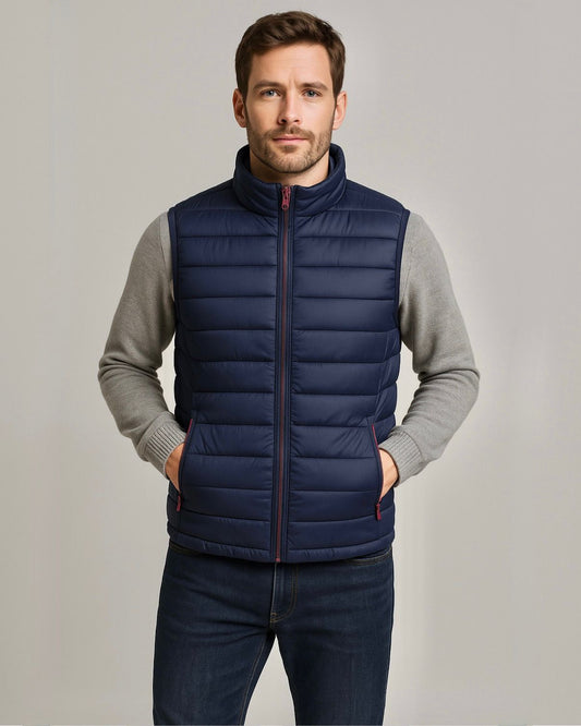 2H #22935 Blue Puffer Lightweight Gilet