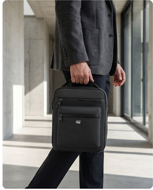 2H Black Waterproof Shoulder Bag
