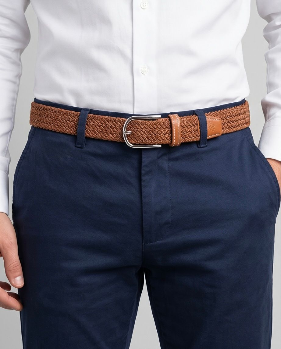 2H Brown Elastic Belt