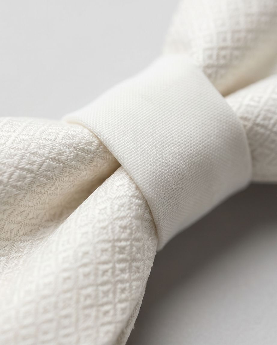 2H White Bow Tie