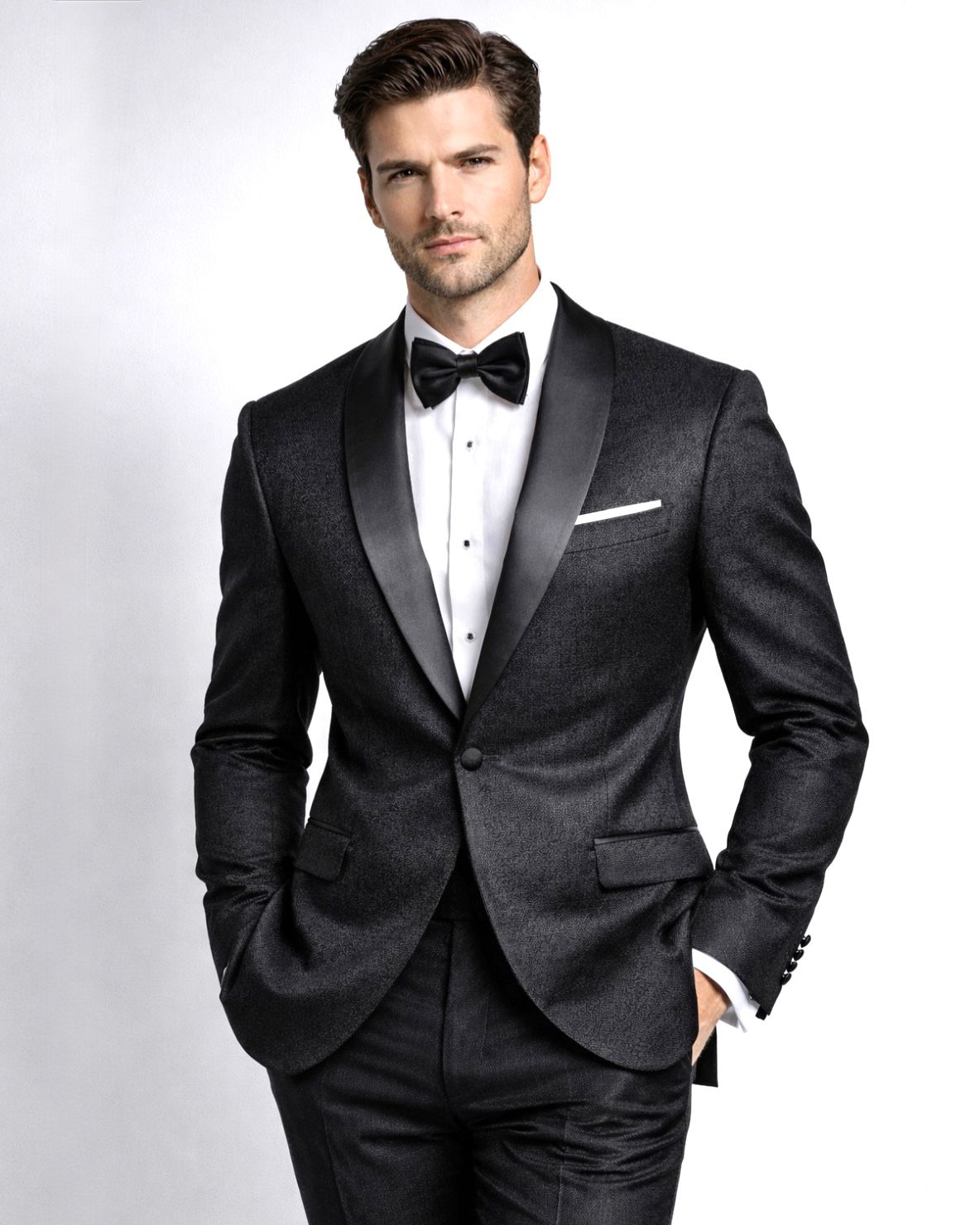 SALE! 2H Black Wedding Suit