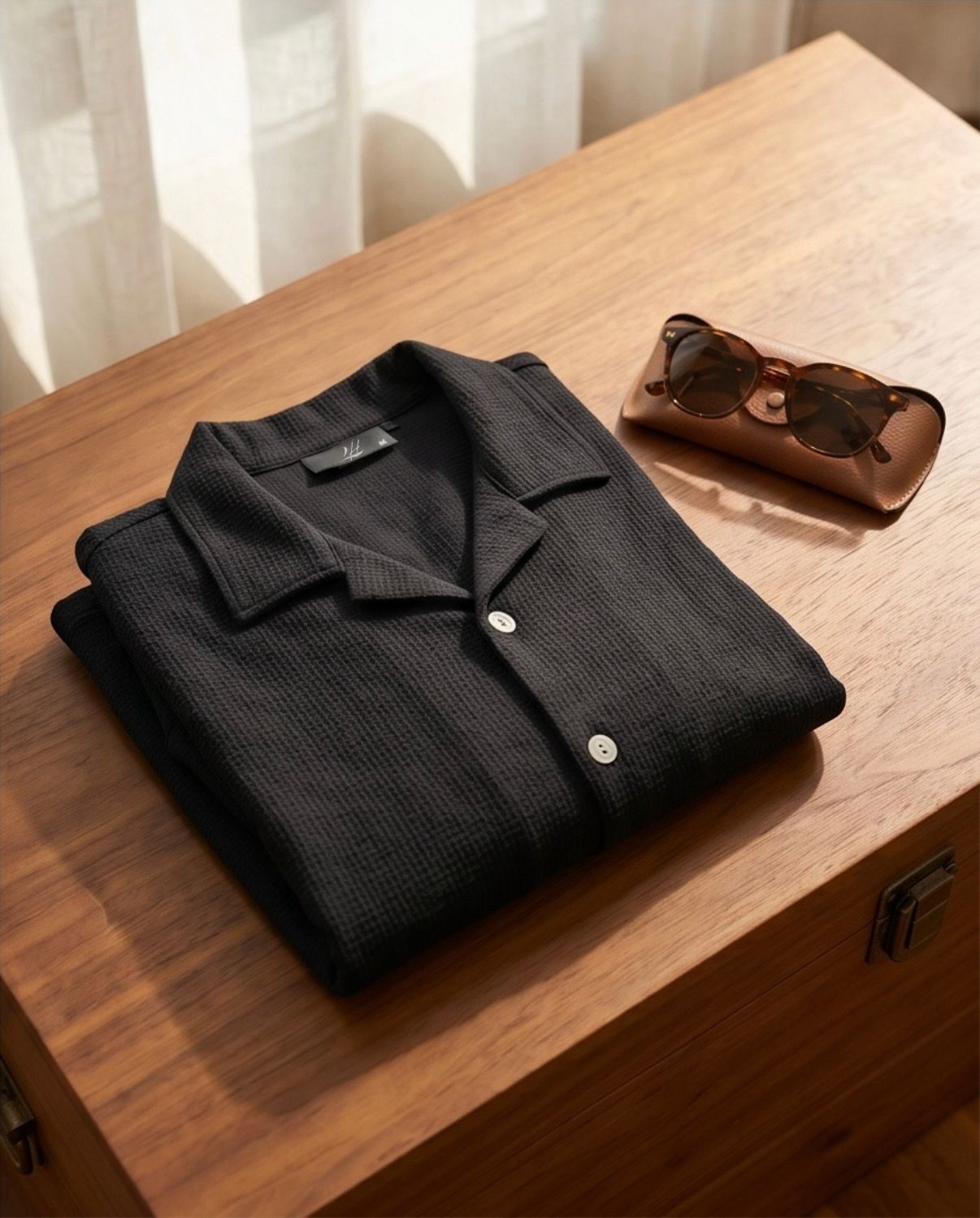 2H #040325 Black Jacquard set