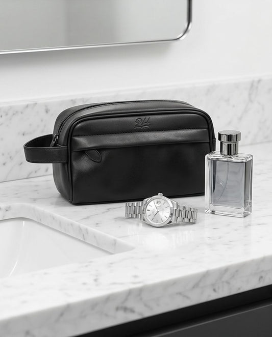 2H Black Plain Clutch Bag