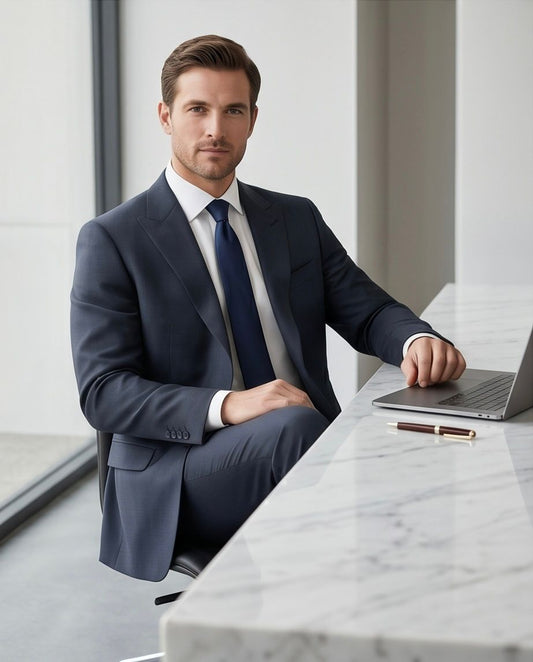 2H #118-03 Navy Casual Suit
