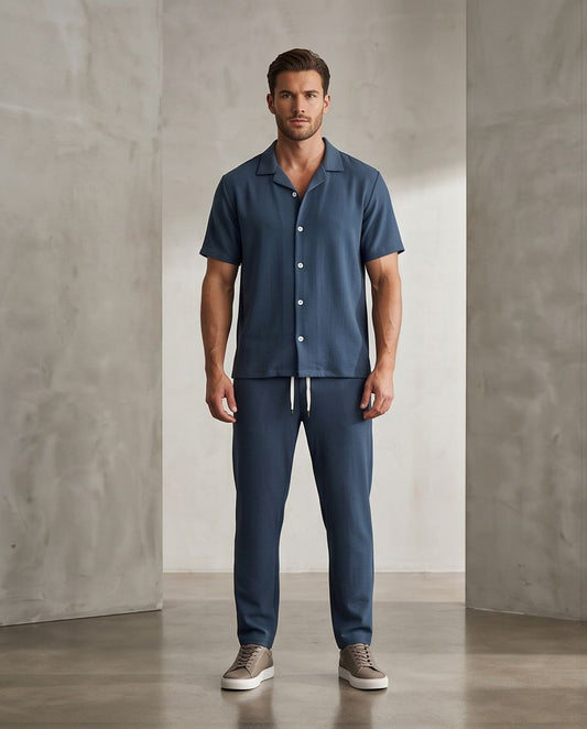 2H #040325 Petroleum Jacquard set