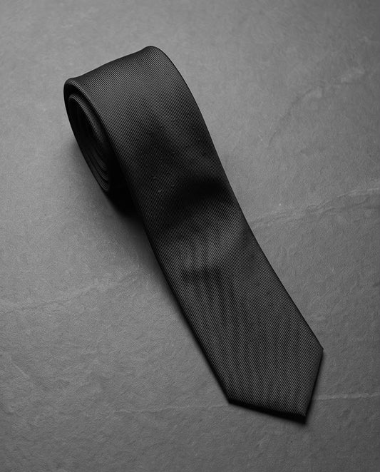 2H Black Necktie