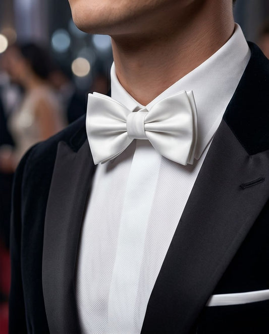 2H White Bow Tie
