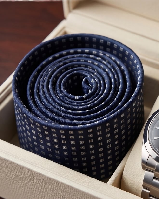 2H Blue Necktie