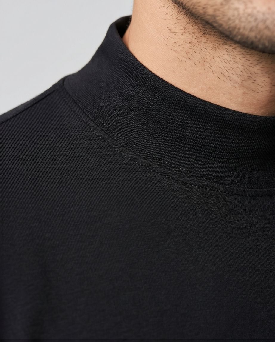 2H High Neck Slim T-shirt