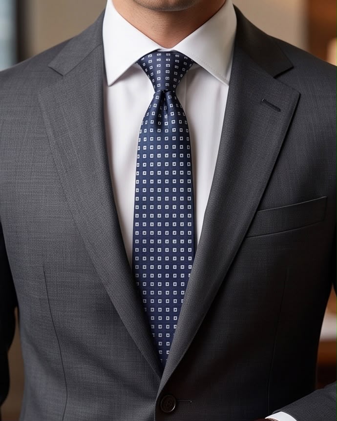 2H Blue Necktie