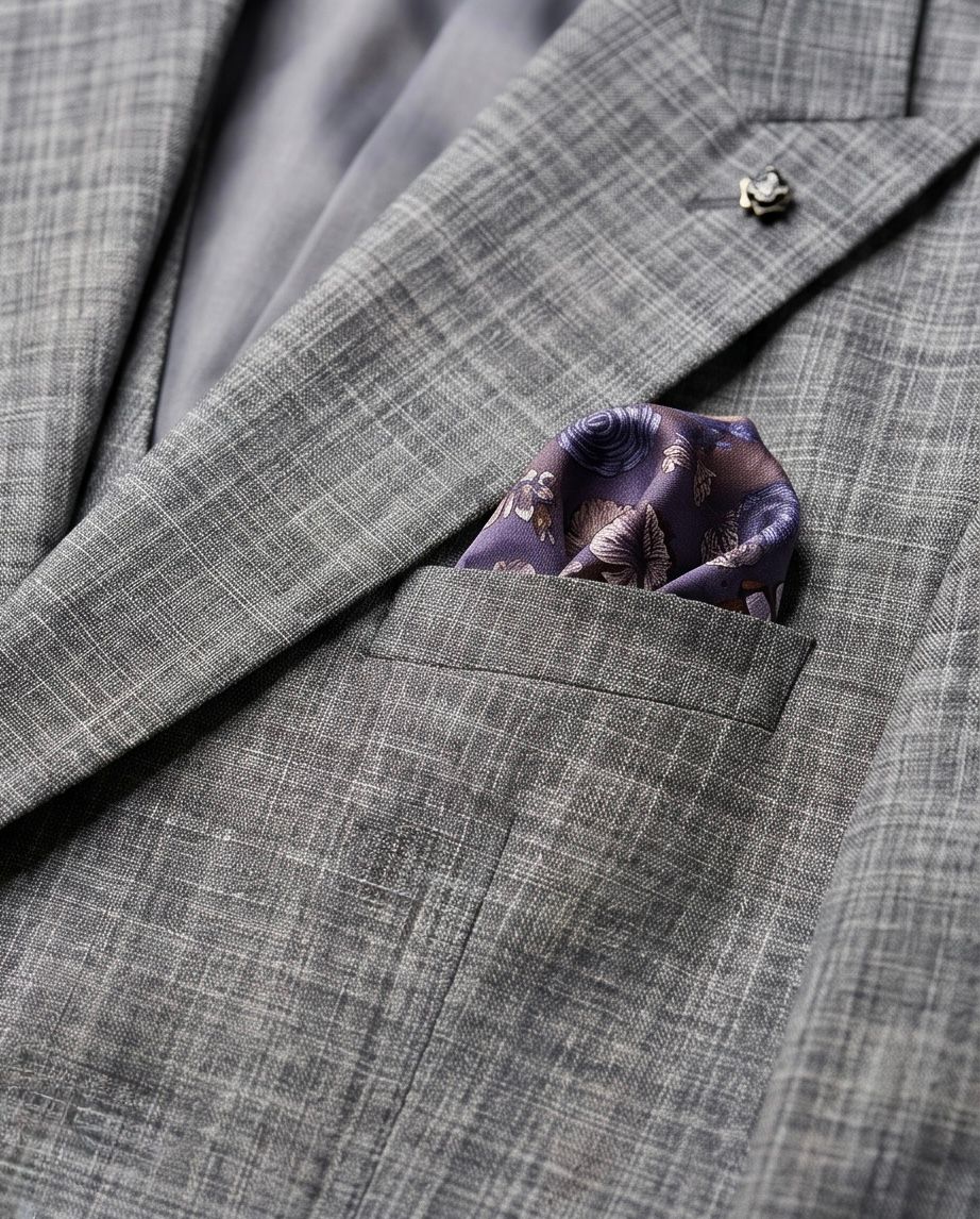 SALE! 2H #1491-07 Dark Gray Casual Suit