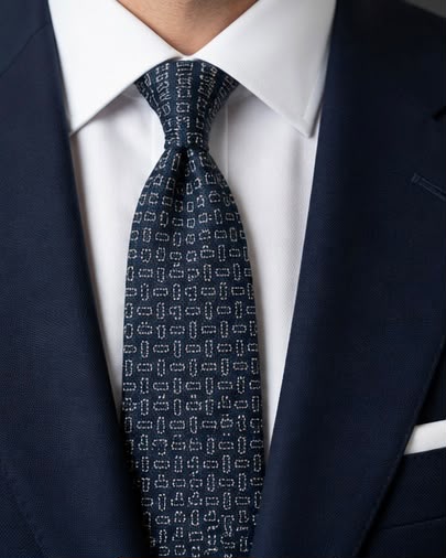 2H Navy Necktie