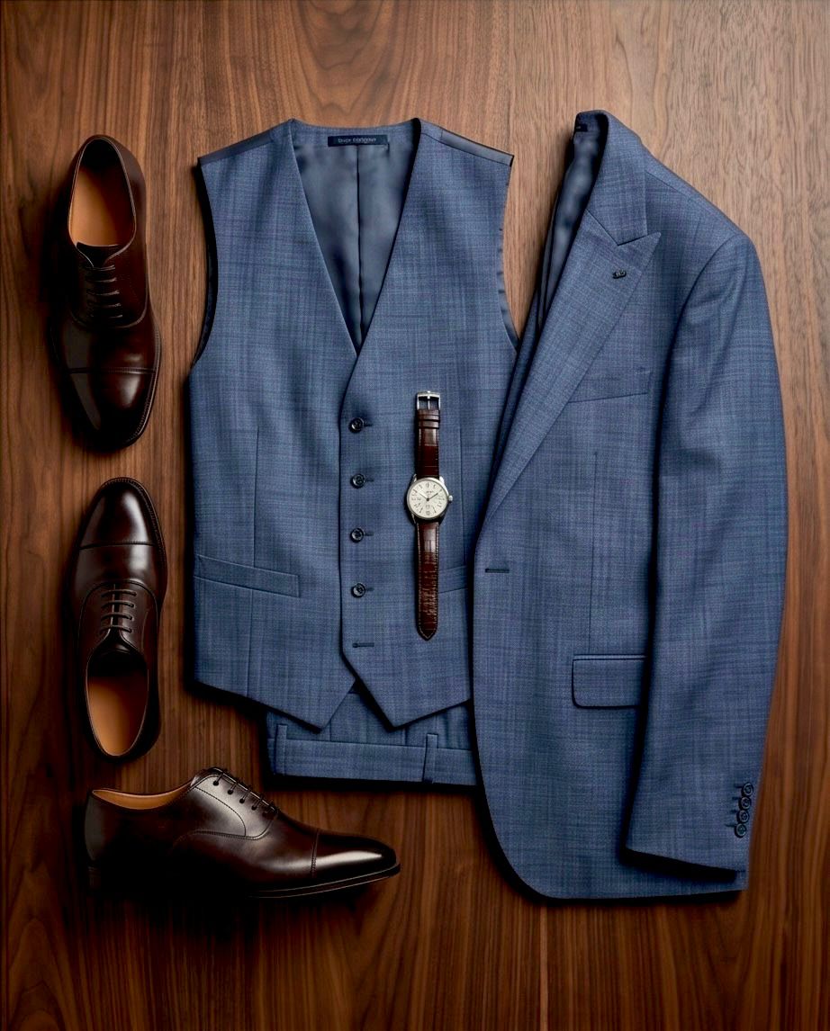 SALE! 2H #1491-08 Navy Casual Suit