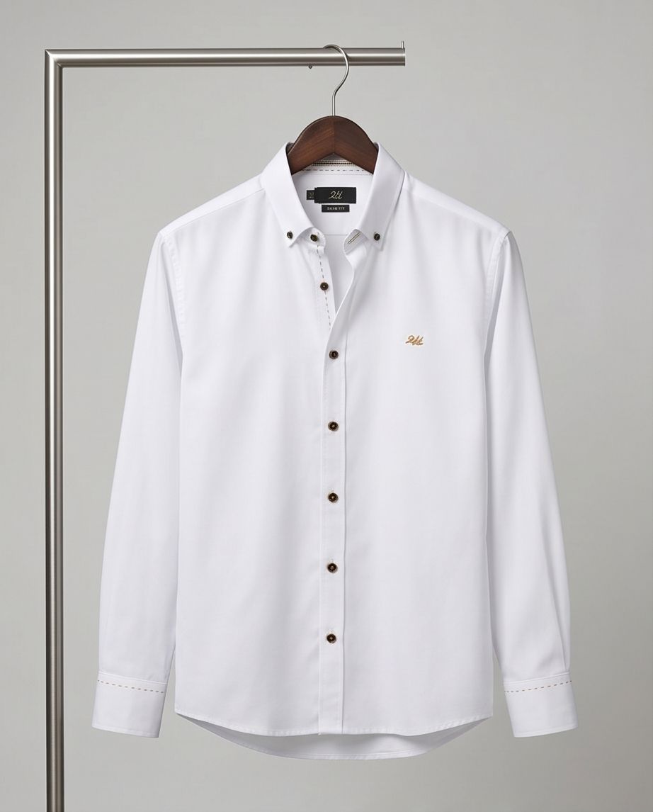 SALE! 2H White Cotton Shirt